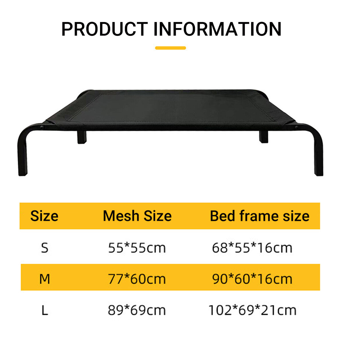Heavy Duty Pet Raised Bed Elevated Trampoline Hammock Cat Dog Raised Deluxe AU