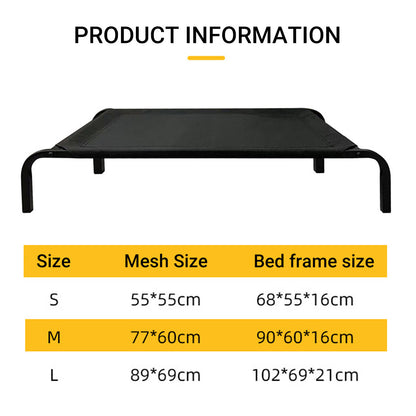 Heavy Duty Pet Raised Bed Elevated Trampoline Hammock Cat Dog Raised Deluxe AU