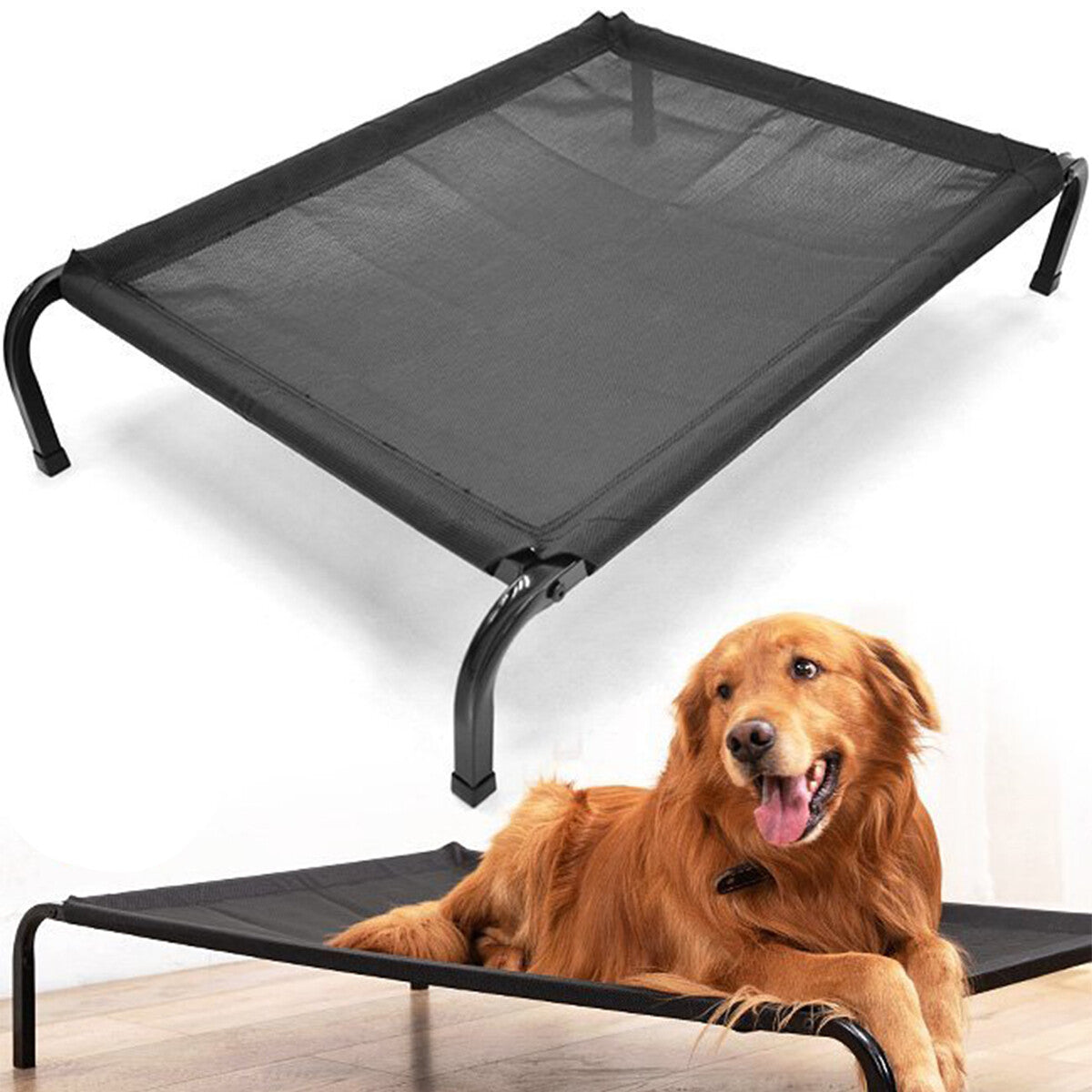 Heavy Duty Pet Raised Bed Elevated Trampoline Hammock Cat Dog Raised Deluxe AU